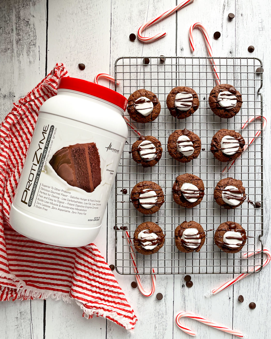 Hot Chocolate Protein Cookies