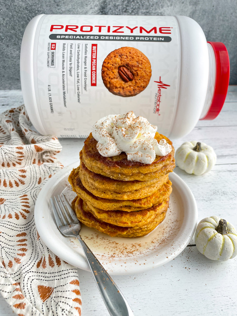 PUMPKIN SPICE PROTEIN PANCAKES – Metabolic Nutrition