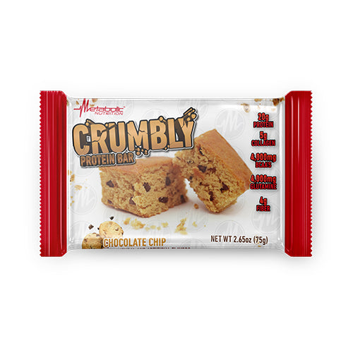 Crumbly Protein Bar Box of 12 - Chocolate Chip
