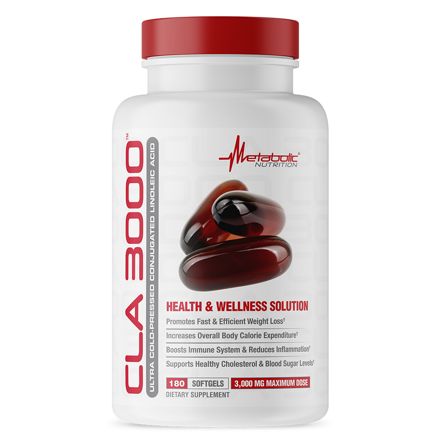 CLA 3000, 180 softgels. Ultra Cold Pressed Conjugated Linoleic Acid. Health and Wellness Solution.