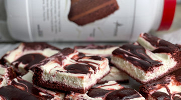 Red Velvet Cheesecake Swirl Protein Brownies
