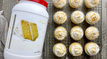 Toasted Coconut Protein Cupcakes