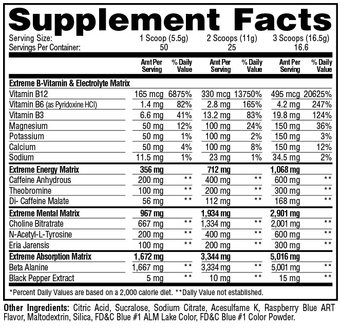 E.S.P. EXTREME | Energy Stimulant Pre-Workout Supplement – Metabolic ...