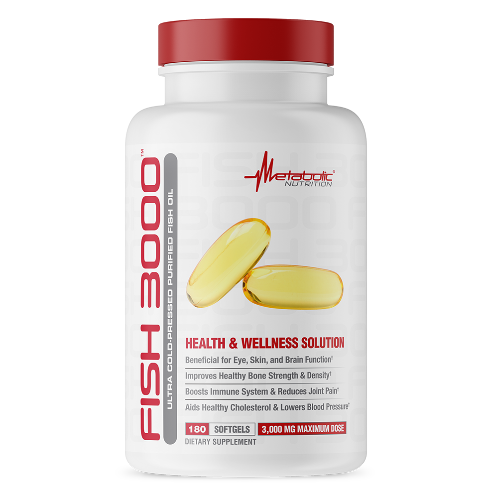 Fish 3000, 180 softgels. Ultra Cold Pressed Purified Fish Oil. Health and Wellness Solution.