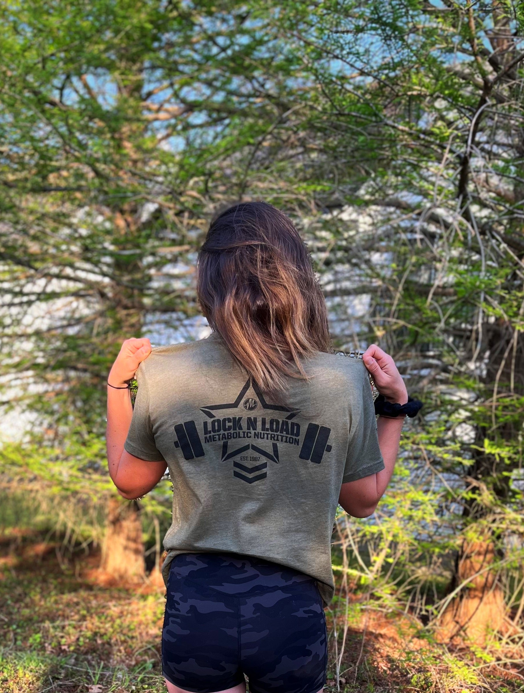 Lock N Load T Shirt ( Military Green )